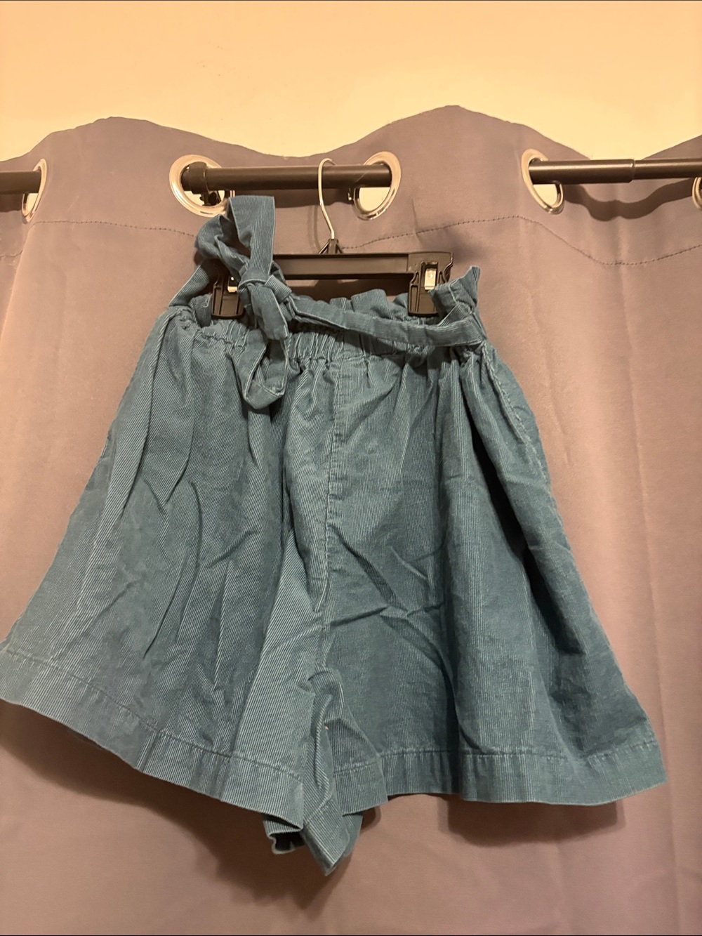 wild fable Teal Paperbag Waist Skater Shorts